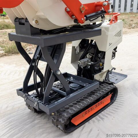 Xe ben mini chạy bánh xích, tải trọng 500 kg Tec - Point GmbH - Briggs & Stratton HT500Y-4 - Hydraulische Kippmulde NEU