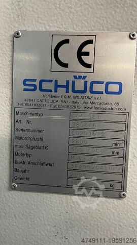 Metalbearbejdningsmaskine Schüco PBX AL / PDG SET / PBA 3250