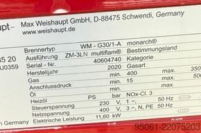 Καυστήρας αερίου WEISHAUPT WM-G30 /// 3500kw WEISHAUPT - MULTIFLAM - 3500kw