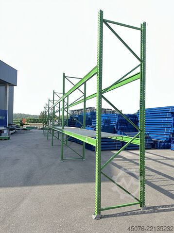 Voest-lavahylly noin 22 juoksumetriä, käytetty VOEST-ALPINE Palettenregal