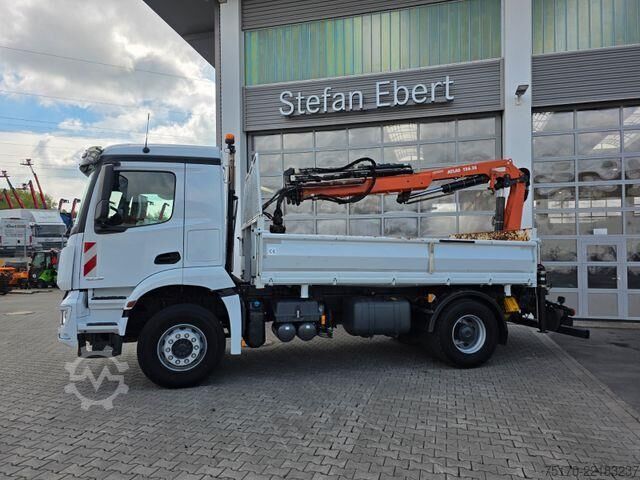 डंप ट्रक Mercedes-Benz Arocs 1835 KK Heckkran Atlas 126.3E-A3L Funk
