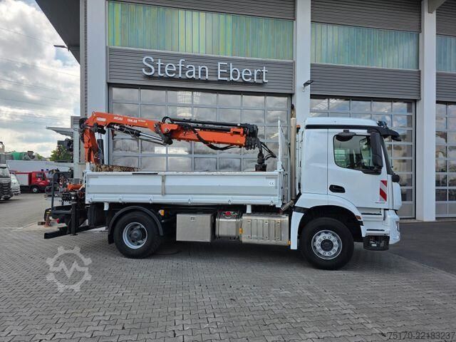 डंप ट्रक Mercedes-Benz Arocs 1835 KK Heckkran Atlas 126.3E-A3L Funk
