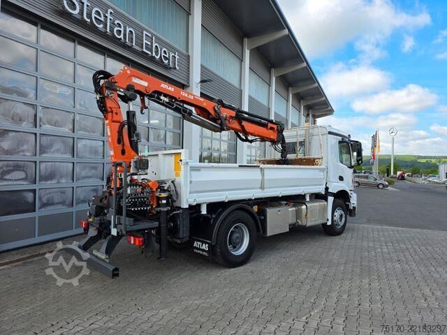 डंप ट्रक Mercedes-Benz Arocs 1835 KK Heckkran Atlas 126.3E-A3L Funk