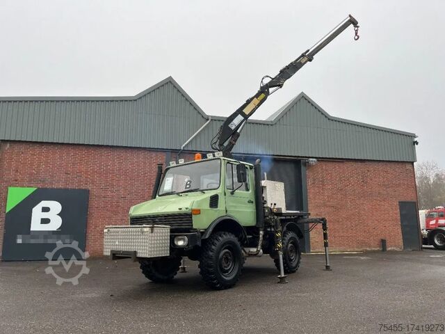 Nakládací plošina Mercedes-Benz UNIMOG 424/U1000 - HIAB 550 - 4x4 - 6 cilinder ...