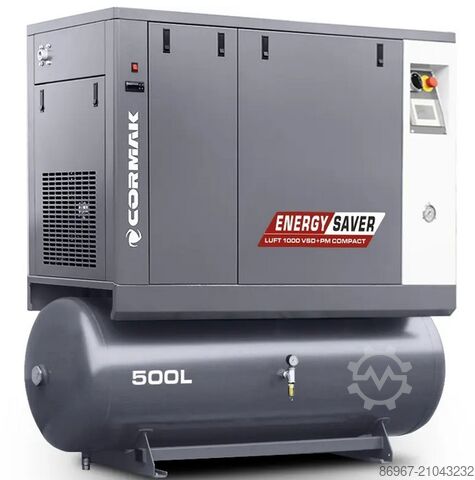 LUFT 1500 VSD+PM COMPACT + 500L टैंक CORMAK LUFT 1500 VSD+PM COMPACT + 500L tank