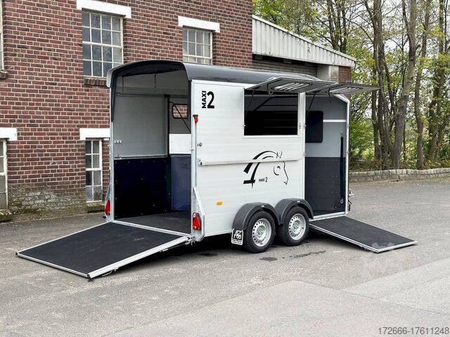 مقطورة لنقل الخيول Cheval Liberte MAXI 2 SCHRÄGSTEHER SCHWARZ 378X181X240CM 2600KG