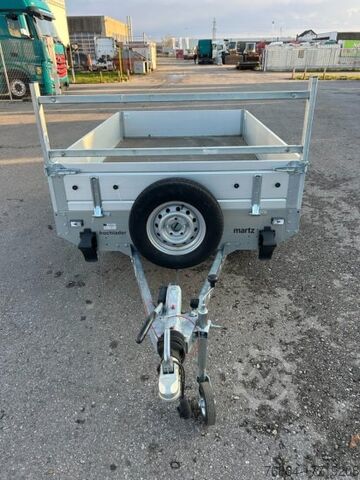 Open trailer MARTZ HOCHLADER + 250/2 2T VERZINKT, KNOTT-ACHSEN, RESERVERAD, 3.STK VORHANDEN