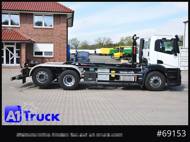 Kroghejselastbil IVECO X-Way AD 420 Hiab 21S59 Lenk- Liftachse, Garantie