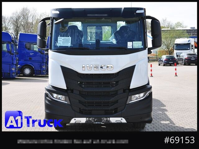 Kroghejselastbil IVECO X-Way AD 420 Hiab 21S59 Lenk- Liftachse, Garantie