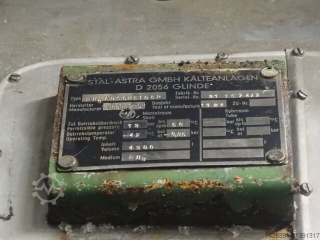 Sistem penyejukan amonia (NH3) Sabroe, York, Stal SAB 83, SVA26E, ARLEX ND