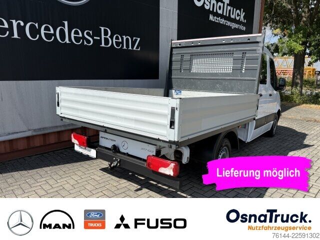 Dubbele cabine bestelwagen Mercedes-Benz Sprinter 217 CDI DOKA Pritsche Klima, AHK, MBUX