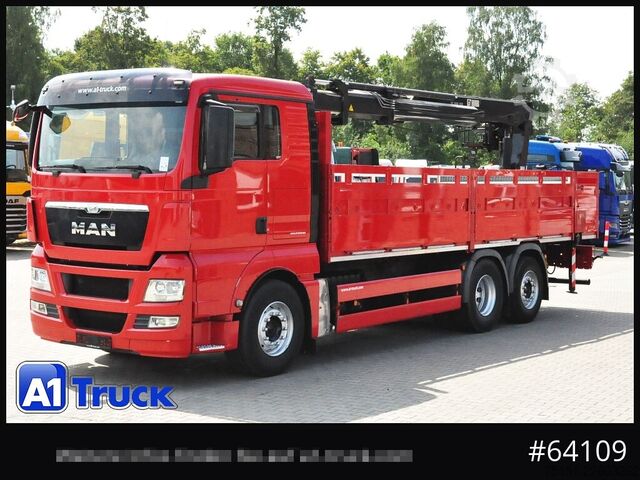 מנוף מותקן על משאית MAN TGX 26.400 LL, Hiab XS 166, Lenk-Liftachse,