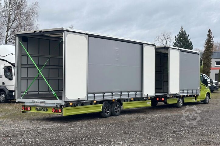 Transporter sa flatbed & tarpaulin Iveco Daily 35S18 A8
