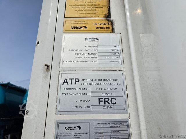 Kylsläpvagn SCHMITZ CARGOBULL Tiefkühler, SKO 24/L-13,4 FP 60 Cool
