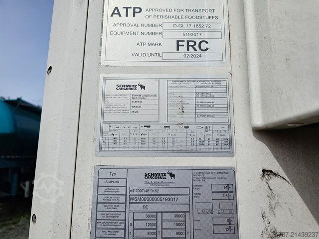 Kylsläpvagn SCHMITZ CARGOBULL Tiefkühler, SKO 24/L-13,4 FP 60 Cool