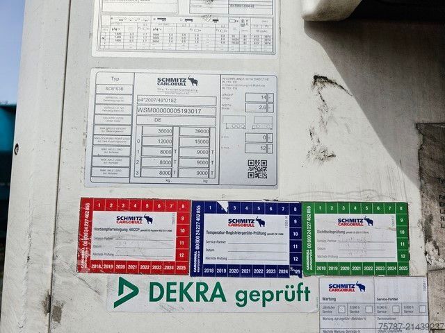 Kylsläpvagn SCHMITZ CARGOBULL Tiefkühler, SKO 24/L-13,4 FP 60 Cool