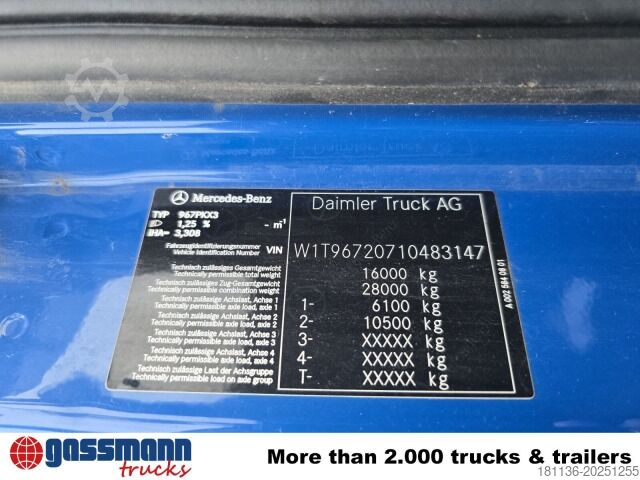 รถดัมพ์ Mercedes-Benz Atego 1630 K 4x2, Meiller 3-Seiten, 2 x AHK Öl