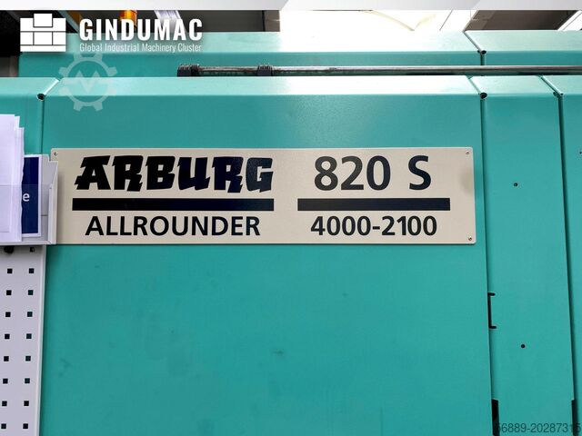 Гидравлическая машина для литья под давлением Arburg Allrounder 820 S 4000-2100