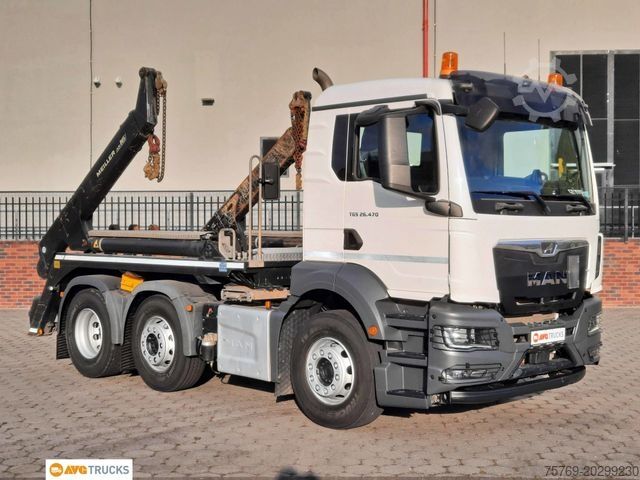 Xe tải ben MAN 26.470 TGS Meiller Funk Vorlauf-Lenkachse