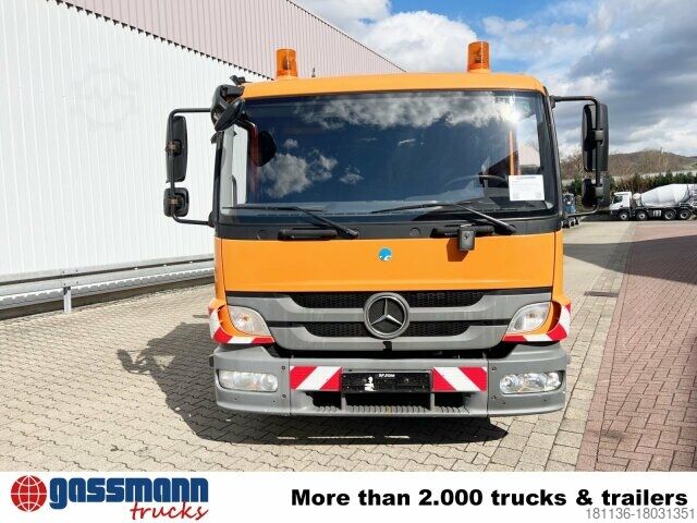 Camion cu platformă Mercedes-Benz Atego 1024 L 4x2 mit Kran Fassi F80A.0.21