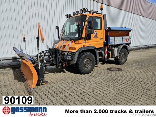 Camión para usos especiales Unimog U 300 405/10 4x4, Kommunalhydraulik