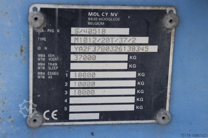 Blender MOL BETON MIXER/MALAXEUR/MISCHER 10M3+MOTOR/MOTEUR