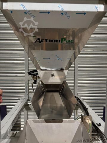 Linear weigher ActionPac Scales & Automation ME109CM Manual Weigh and Pack System