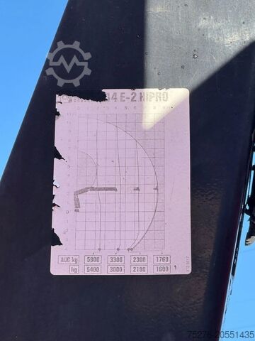 Tipper with crane MAN TGA 26.360 6x6 Kipper/ Hiab 144 E-2 HiPro Euro 5