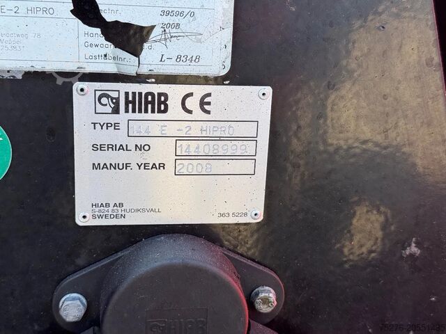 Tipper with crane MAN TGA 26.360 6x6 Kipper/ Hiab 144 E-2 HiPro Euro 5