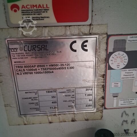 Fierăstrău automat pentru tăiere transversală Cursal TRSI 8000