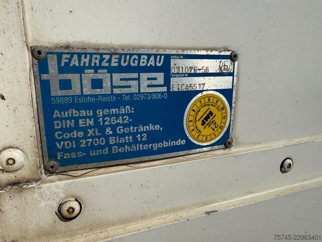Semi-remorque pour boissons  SYSTEM TRAILER * GETRÄNKE * LBW 1,5 TON DAUTEL *