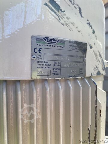 1.000 liters lodret jacketed blandingsbeholder i rustfrit stål. NETZSCH 1000 Litre