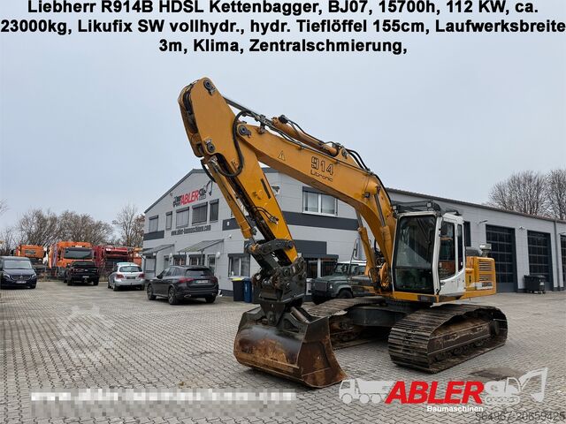 Koparka gąsienicowa Liebherr R914 B HDSL Litronic SWA48 Likufix Klima