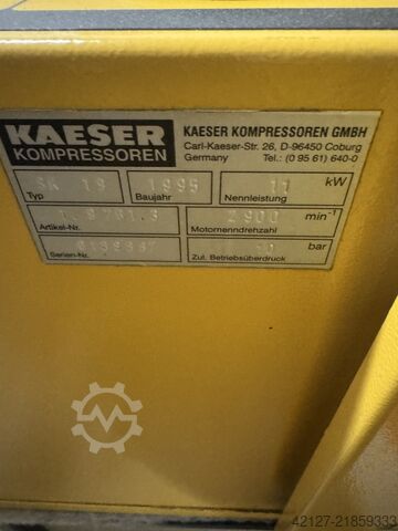 Instalație de aer comprimat cu compresor cu șurub Kaeser SK 22 + SK 19 + TB 26 + Behälter