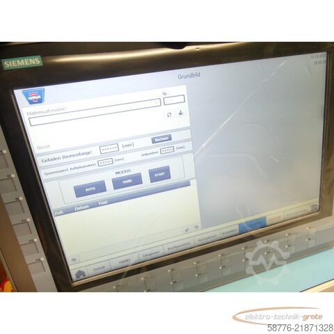 ส่วนประกอบ Siemens 6AV2124-1QC02-0AX0 Panel SN: C-JNK97496 --