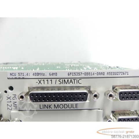 Componente Siemens 6FC5357-0BB14-0AA0 NCU SN: A5E00272671
