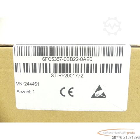 Componente Siemens 6FC5357-0BB22-0AE0 ohne Systemsoftware -generalüberh.+ 24 Mon. Gewährl.