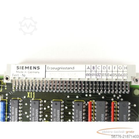 רְכִיב Siemens 6FX1128-1BE00 Speicherbaugruppe Version B 02 SN 396
