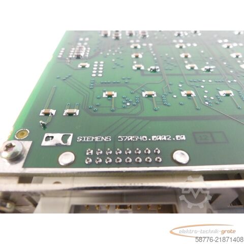 Komponente Siemens 6FX1154-8BC01 570 548 9103.00 Platine E-Stand: A