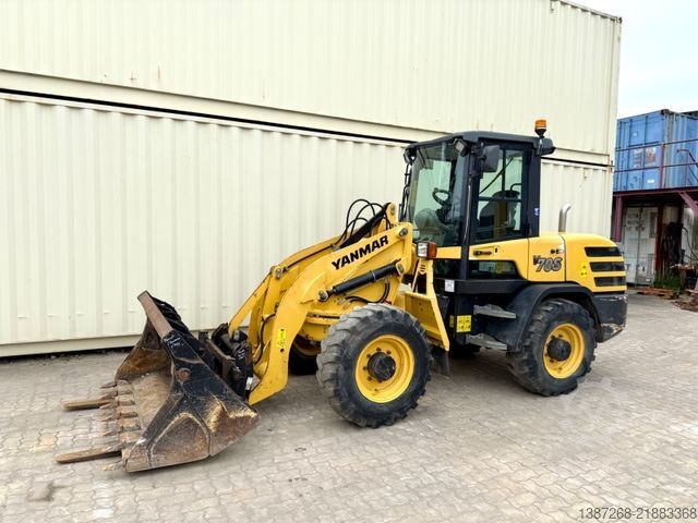 휠로더 YANMAR V70S Schwenklader / 2017 BJ / Schaufel + Gabel