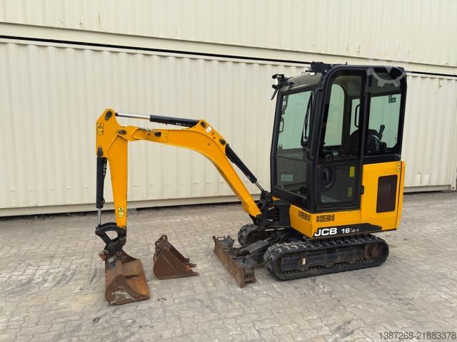 Miniekskavaator JCB 16C-1 / 2021 BJ / 806 H / 3 x Löffel