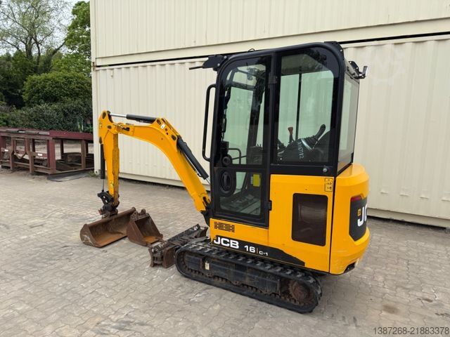 Miniekskavaator JCB 16C-1 / 2021 BJ / 806 H / 3 x Löffel