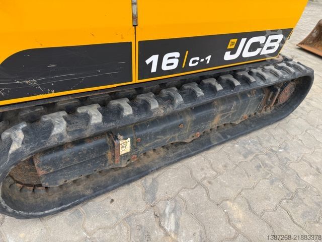 Miniekskavaator JCB 16C-1 / 2021 BJ / 806 H / 3 x Löffel