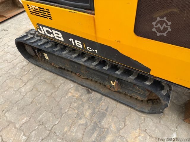 Miniekskavaator JCB 16C-1 / 2021 BJ / 806 H / 3 x Löffel