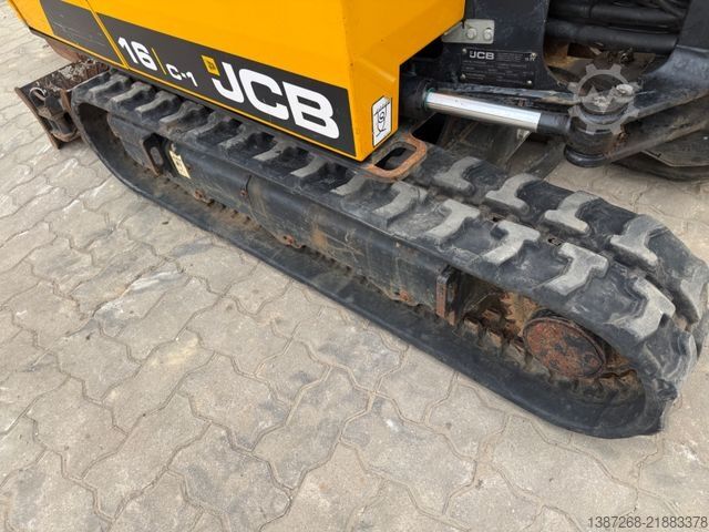 Miniekskavaator JCB 16C-1 / 2021 BJ / 806 H / 3 x Löffel