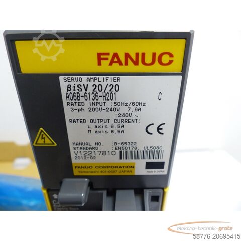 Fanuci komponent Fanuc A06B-6136-H201Servo Verstärker SN: B-65322 - ! -