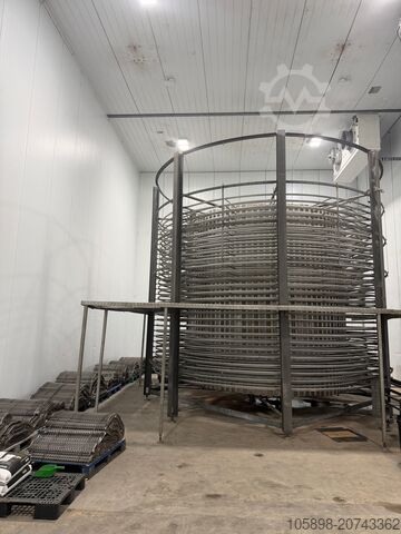 Högkapacitets spiral för kylning vid omgivningstemperatur. APV Spiral cooler
