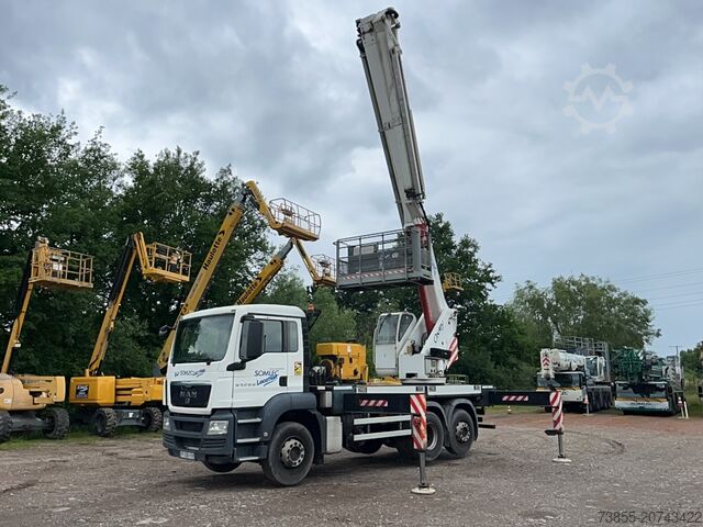 Radna platforma montirana na kamion MAN TGS 26.320 6x2-2 BL with Oil Steel Eagle 3526 (35m)