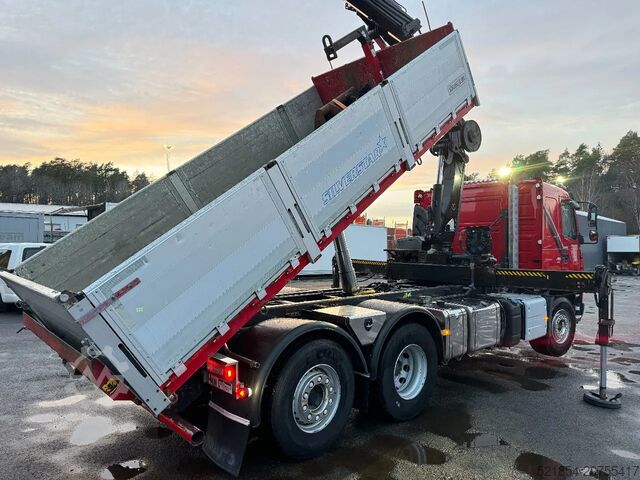Tipper with crane Volvo FMX 410 6x2*4, Tipper & Crane, 2015