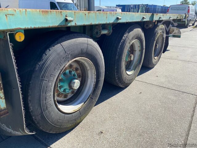 Atrelado da plataforma Groenewegen DRO-12-27 / Plateau Trailer / BPW + Drum